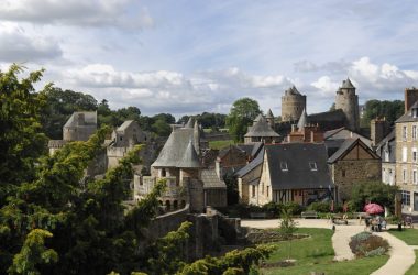 View of the castle of Fougeres