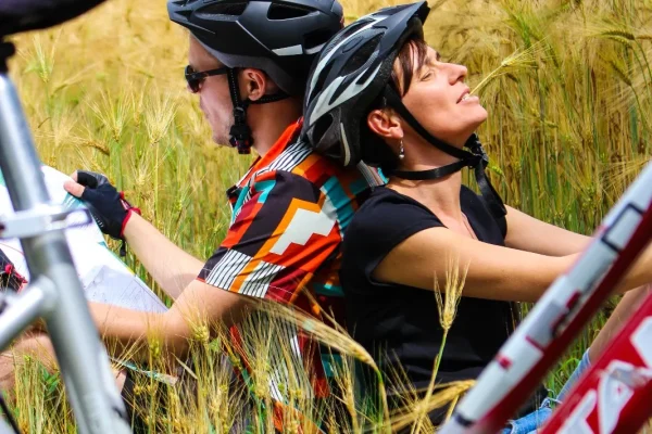 en vélo une pause s'impose