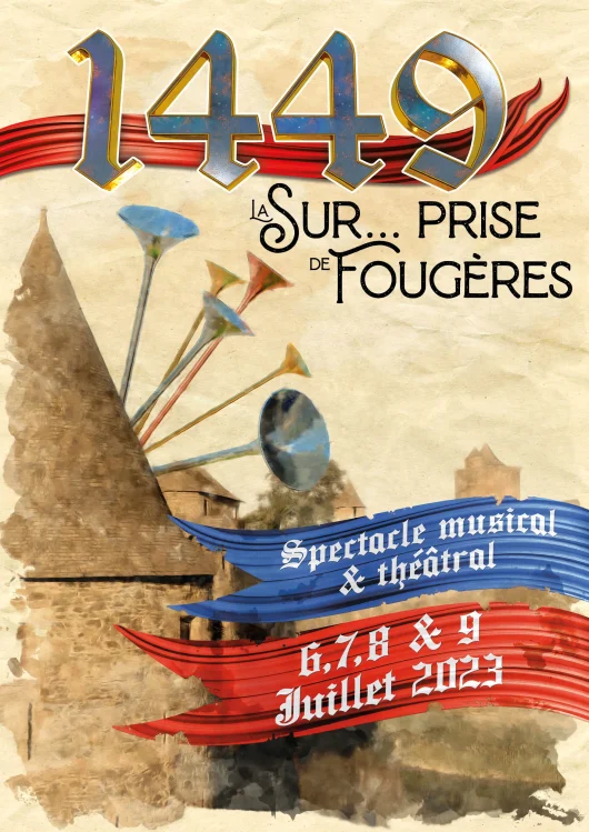 Plakat zur Werbung für die Veranstaltung „Surprise de Fougères“.