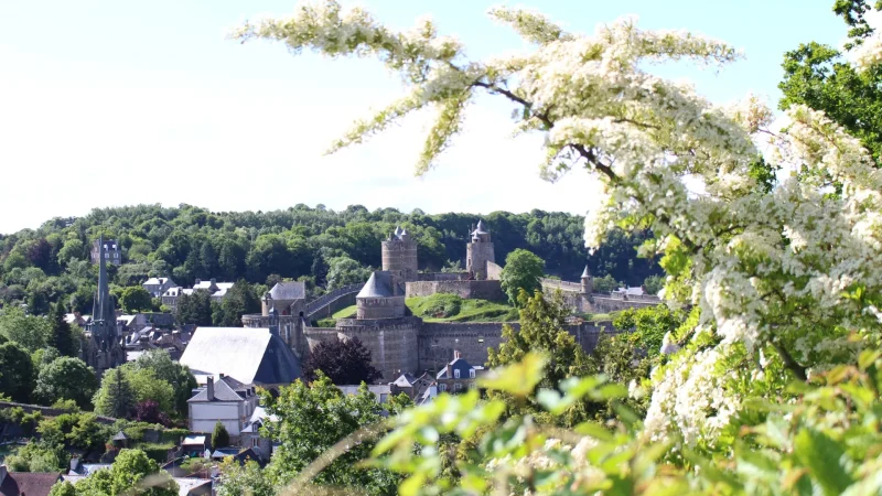 View of Fougères during spring